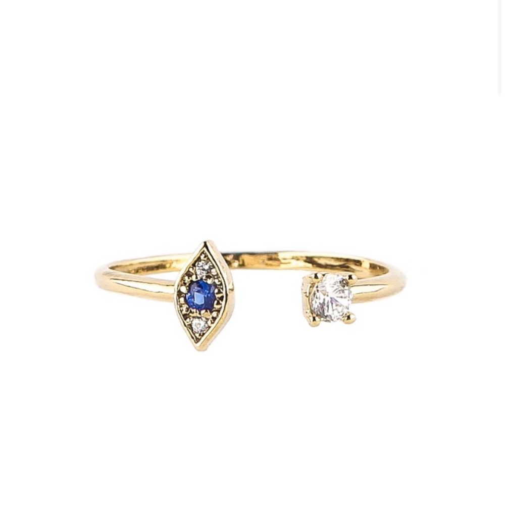 Gold Evil Eye Ring